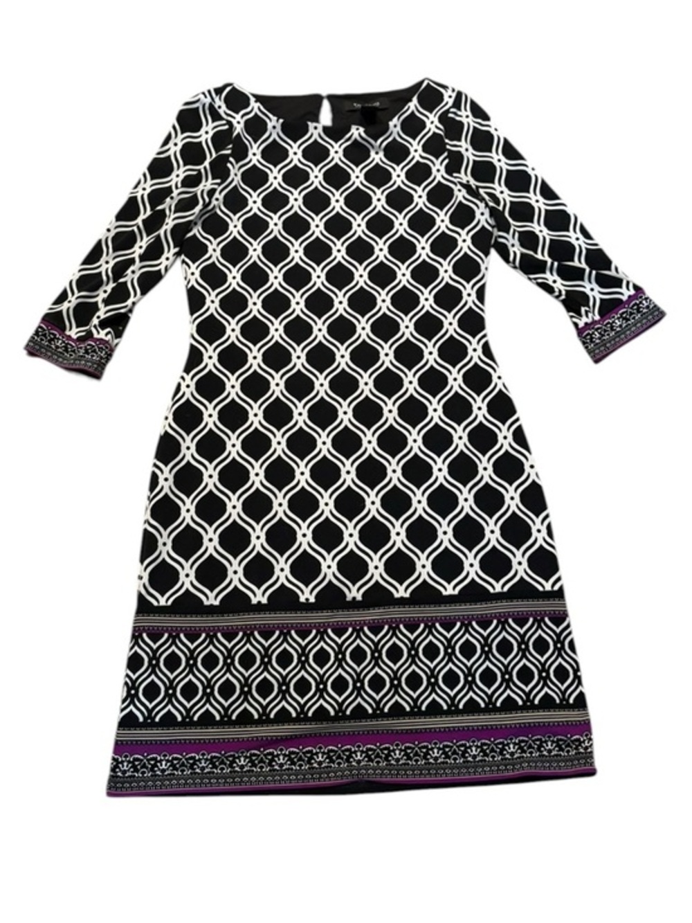 White House black market black purple dress